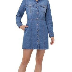 Frye Indigo Long Sleeve Denim Dress